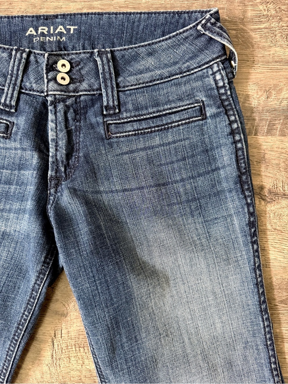 Ariat Bluebell Trouser Jeans 27 Dark Wash Western Rodeo Bootcut - Picture 4 of 12
